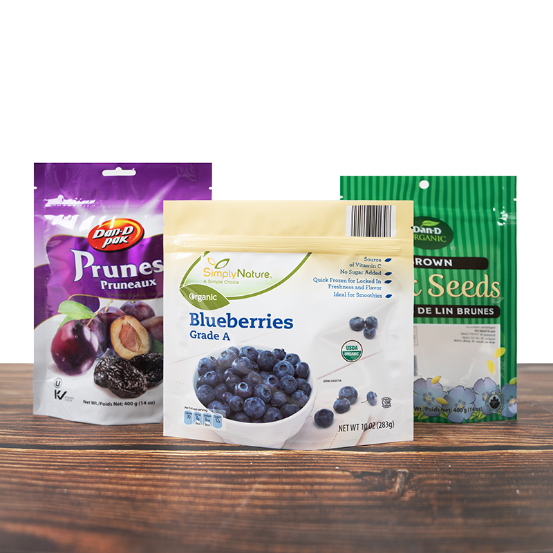 Custom printed bags and pouches packaging samples