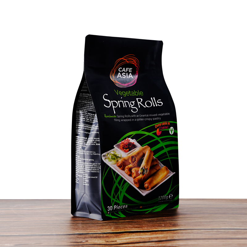 Flat bottom coffee bag and box pouch packaging samples